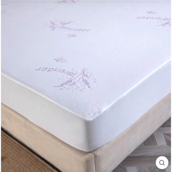 BIBB HOME LAVENDER INFUSED SCENTED HYPOALLERGENIC MATTRESS PAD - Picture 4 of 4